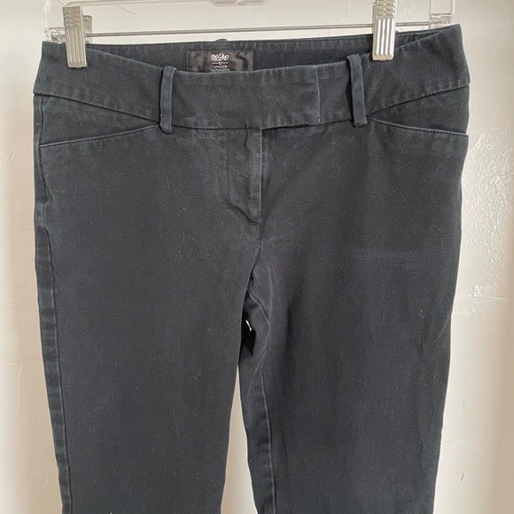 MOSSIMO SUPPLY CO. Vintage Y2K Black Cropped Stretch PANTS Size 4 - Picture 6 of 10